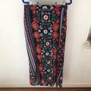 Show me your mumu maxi skirt floral print sheer M